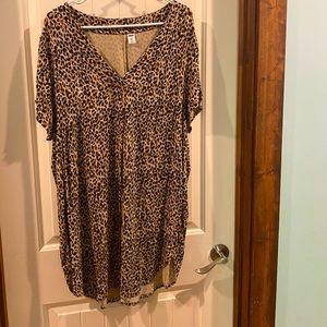 Leopard tunic/ size tall XXL